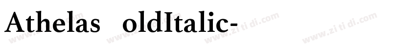 Athelas BoldItalic字体转换